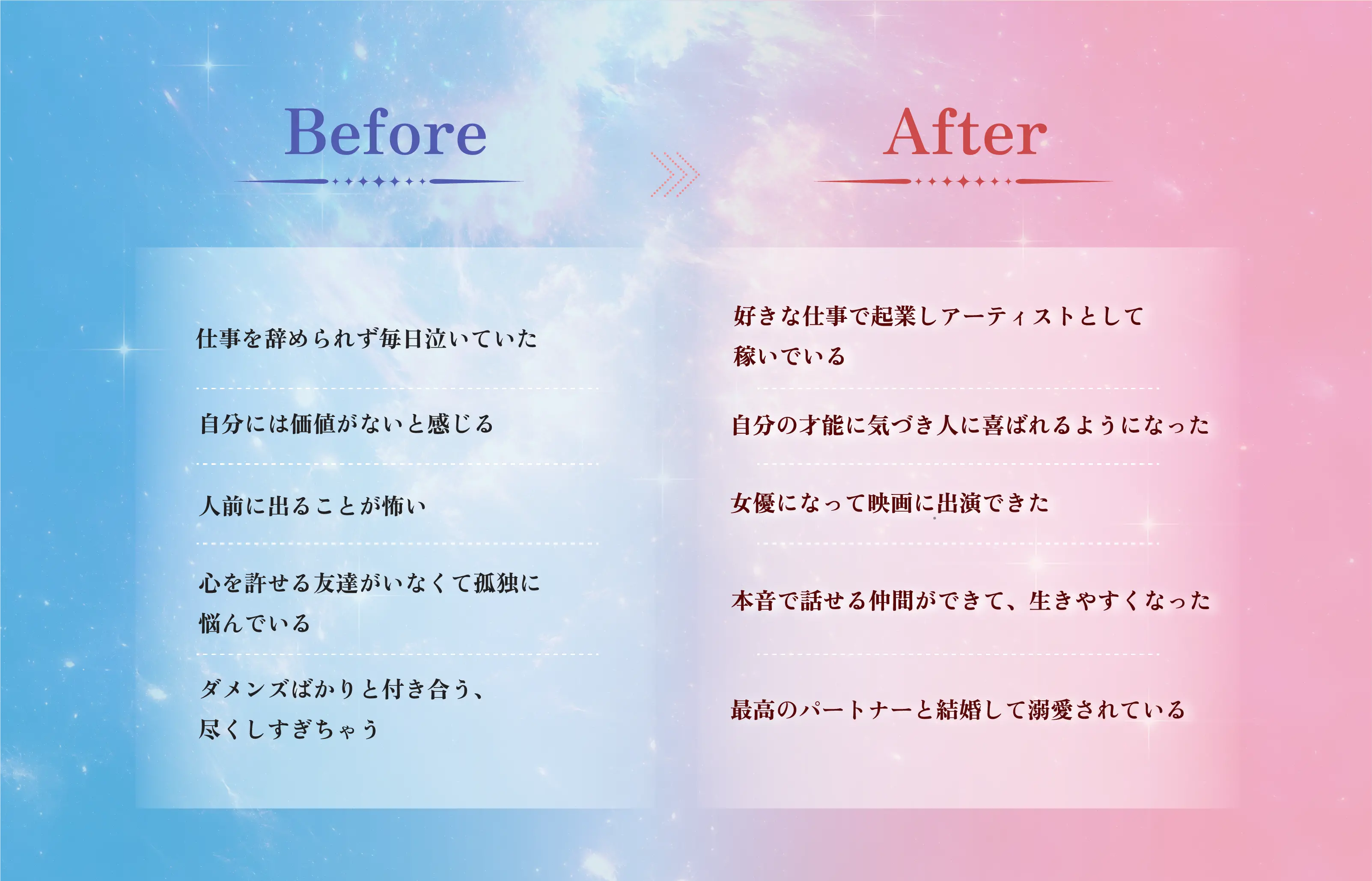 あなたの変革を始めましょう！